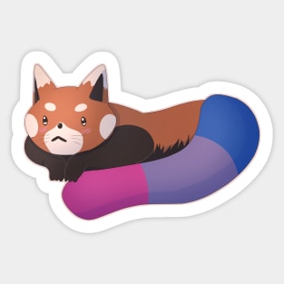 Bisexual Pride Red Panda Sticker